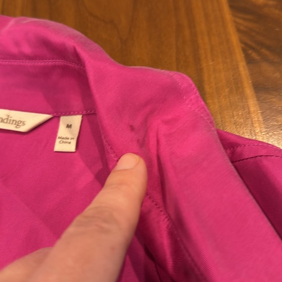 Soft Surroundings Sleeveless Pink Button-Up Dress - Picture 6 of 9